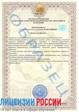 Образец сертификата соответствия (приложение) Клин Сертификат ISO 27001